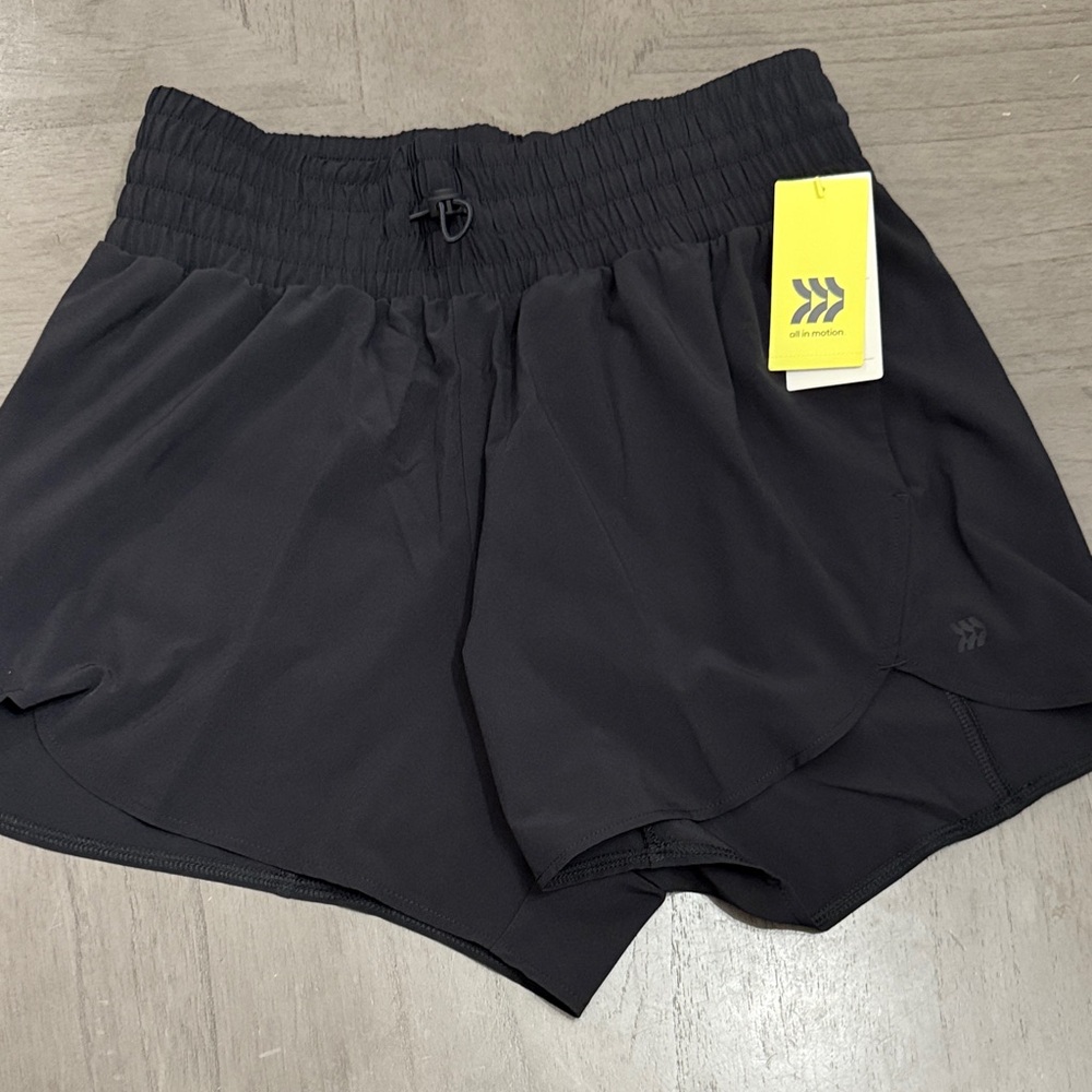 All in Motion Women's Black Athletic Shorts
